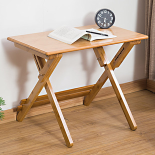 竹写字桌实木家用课桌小学生书桌，可折叠儿童学习桌可升降桌椅套装