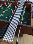 儿童足球桌配件桌上足球台面，游戏空心铁管，球员杆光杆五金铁杆