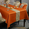 中式桌布轻奢高级感茶几，布艺欧式酒店长方形，台布定制防水餐桌布