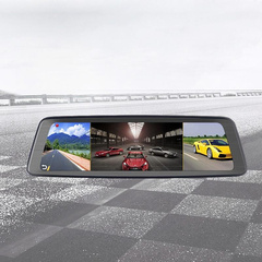 4镜头云镜流媒体智能后视镜行车记录仪360度全景导航倒车影像一体