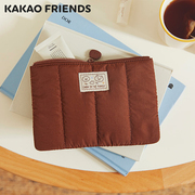 KAKAO FRIENDS 便携式美拉德色系秋冬复古化妆包萌趣化妆品收纳包