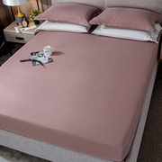 全棉床笠单件纯棉纯色席梦思床垫，保护套罩全包防滑床单床罩防尘罩