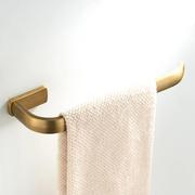 仿古色30长卫生间墙壁卫浴，五金挂件简约古铜色铜材质毛巾环