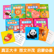 宝宝启蒙认知早教卡幼儿启蒙认知大卡全7册幼儿启蒙早教书绘本0到3岁撕不烂的宝宝早教书宝宝看图识物书1一2岁宝宝睡前故事书