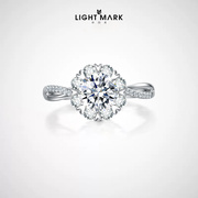 LIGHT MARK/小白光诺言 Promise18k金钻石戒指女求婚结婚钻戒