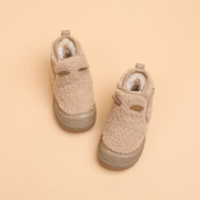 儿童加厚保暖雪地靴，2023冬季男女童软底棉鞋，宝宝大棉防寒短靴