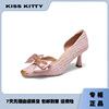 Kiss Kitty2024春季中空细跟浅口蝴蝶结高跟鞋SA54502-38
