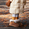 两穿亲子款|冬季儿童，雪地靴真羊皮毛一体，宝宝靴子女童成人中筒靴