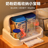 日本婴儿奶瓶收纳箱，多功能沥水架宝宝奶瓶架晾干架，防尘带盖收纳盒