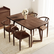 餐桌家用小户型长方形实木饭桌，出租房桌椅组合餐饮，商用快餐店桌子
