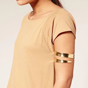 欧美饰品印度合金大臂镯胳膊金属朋克夸张臂环手镯女臂钏古风装饰