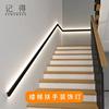 楼梯扶手灯带明装感应方形黑色现代长条过道走廊简约装饰发光壁灯