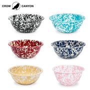 美国Crow Canyon Home搪瓷琺瑯复古饭碗甜品沙拉碗燕麦碗汤碗