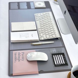 ins复古超大号创意办公桌垫书桌垫商务家用多功能电脑桌面鼠标垫