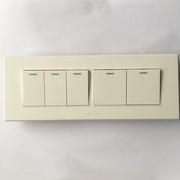 118型120系列四位五开家用老款单控大板墙壁按钮开关面板10a250v