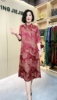 2024新中式时尚显瘦连衣裙，奢华气质妈妈，复古国风中长旗袍裙子