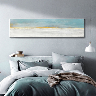 779现代简约大气北欧蓝色抽象装饰画客厅沙发背景墙床头云朵挂画