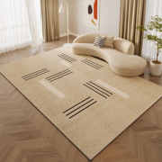客厅地毯卧室现代简约轻奢复古奶油家用地毯，北欧沙发茶几床边地垫