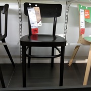 IKEA宜家艾多弗椅子餐椅靠背椅实木椅子餐厅椅欧式餐椅白色黑色