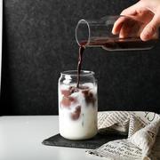 玻璃创意易拉罐造型可乐杯，随手杯家用果汁，杯网红冷饮咖啡杯