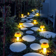 太阳能小蘑菇灯插地草坪灯，庭院装饰灯走道，灯led花园别墅景观
