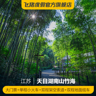 天目湖南山竹海-大门票+单程小火车，+双程架空索道+双程地面缆车天目湖南山竹海