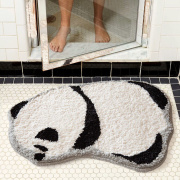 可爱熊猫地垫卫生间地毯防滑脚垫卡通动物造型浴室门口吸水垫子