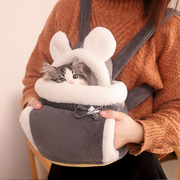 猫包外出便携宠物背包室内猫窝一体可爱日韩风双肩猫书包猫咪用品