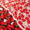 日本进口kokka纯棉高档布料，包外套(包外套)裤子帽子，手工面料大草莓细帆布