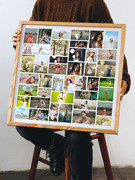 照片拼图相框来图定制结婚纱创意宫格，摆台洗照片做成挂墙实木摆台