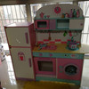 女孩木质仿真幼儿娃娃家厨房，玩具煮饭过家家套装大号儿童冰箱灶台