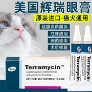 美国辉瑞眼膏猫咪宠物，红肿结膜炎角膜溃疡猫猫消炎