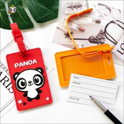 熊猫登机牌行李牌公交卡套，可爱托运箱包识别牌，创意成都文创纪念品