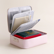 证件收纳包家用多功能证书户口本整理箱文件卡包大容量收纳盒袋子
