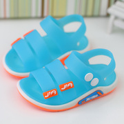 儿童胶凉鞋夏韩版男童婴儿宝宝小孩幼儿女童露趾防水果冻塑料鞋子