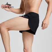 沃兰迪俄勒冈系列运动田径短裤男三分马拉松跑步健身训练短裤速干