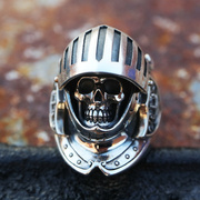 铁头的店justindavis铠，甲兵骷髅甲胄，925纯银戒指特别款指环