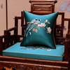 新中式红木沙发坐垫靠垫实木，家具罗汉床圈椅，太师椅垫子防滑定制