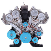 土星文化全金属八缸发动机V8拼装模型可发动电动成人组装机械玩具