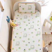 婴儿冰丝乳胶凉席夏季幼儿园凉感软席宝宝午睡专用拼接床垫子凉席