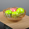梅花水晶玻璃水果盘，果盆果斗创意家用客厅彩色糖干果盘零食盘