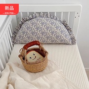 韩式可爱碎花半圆抱枕可爱婴儿靠枕，儿童靠垫床上大靠背纯棉可拆洗