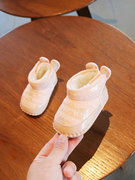 岁软底婴儿学步鞋雪地靴婴幼儿月冬季棉鞋公主女宝宝2个61一鞋子