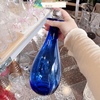 清库存福利价宝蓝色，原色水晶玻璃瓶