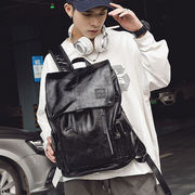 真皮包包男士双肩包韩版运动大学生书包电脑包复古牛皮背包旅行包