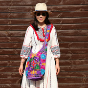 印度刺绣包包尼泊尔包单肩包帆布包斜挎包女包水桶包民族风绣花包