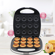家用甜甜圈机全自动电饼铛欧规迷你小型烘焙儿童蛋糕机双面早餐机