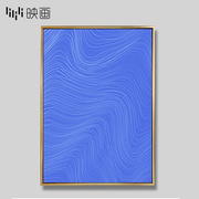 北欧轻奢风格装饰画沙发后面的挂画装饰大气，抽象艺术画创意餐厅画