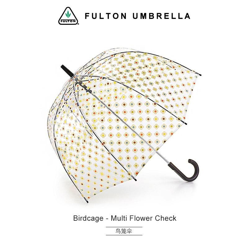 英國進口FULTON/富爾頓女王禦用款透明鳥籠傘複古長柄傘直柄雨傘在類目 居家日用, 傘/雨具/防雨/防潮, 傘中 - 來自Buy2taobao.com提供專業的淘寶代購服務