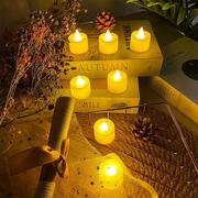 仿真小蜡烛发光led电子灯表白装饰浪漫创意求婚场景布置生日道具